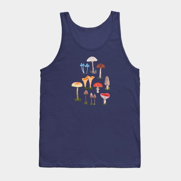 Mushrooms Tank Top by Das Brooklyn